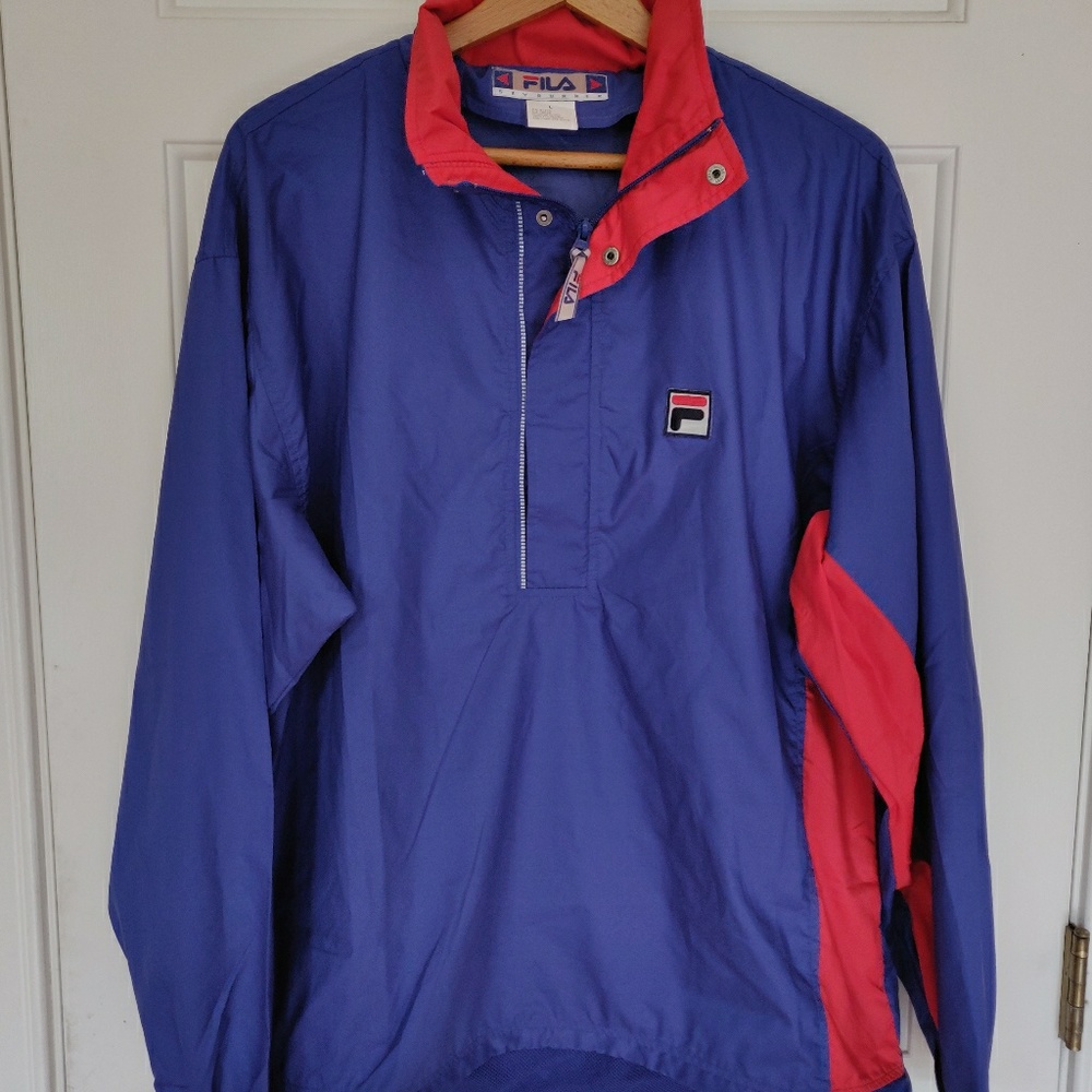 VTG Fila Windbreaker Full Zip Jacket Colorblock